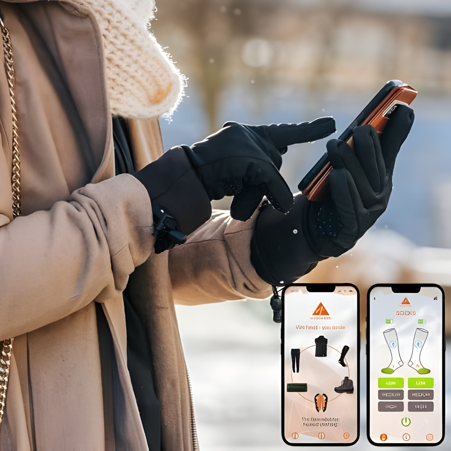 ALPENHEAT Värmestrumpa FIRE-SkiSocks APP